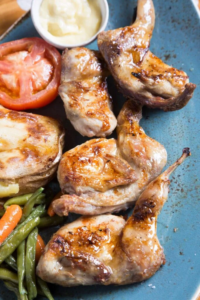 Guatlles a la brasa