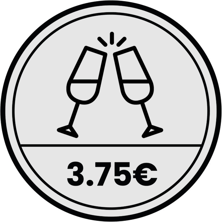 Copa de cava 3.75€