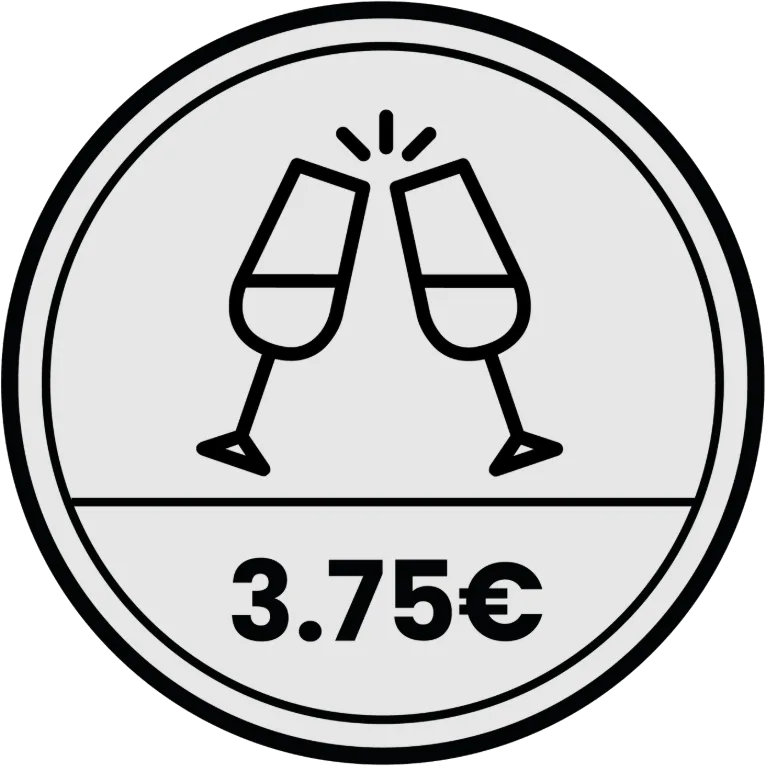 Copa de cava 3.75€